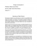 Ensayo de comunicación Alquimia por Pablo Omerzú