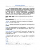 Relaciones Públicas - Línea de tiempo La definición dada por la Internacional Public Relations Association para este término es: