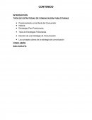 TIPOS DE ESTRATEGIAS DE COMUNICACIÓN PUBLICITARIAS