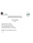 Mejora de proceso Cultura de calidad