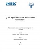 ¿Qué representa en los adolescentes los tatuajes?