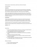 Procesos quimicos: Tamal de chicharo, caldo de buey y relleno de chilacayote