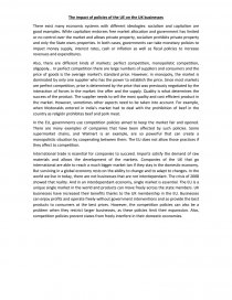 The impact of policies of the UE on the UK businesses. Página 1