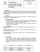 Procecdimiento de gestion de riesgos