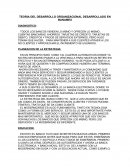 TEORIA DEL DESARROLLO ORGANIZACIONAL DESARROLLADO EN BANAMEX