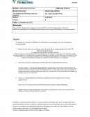 Tecnologías de información para los negocios Actividad: #1