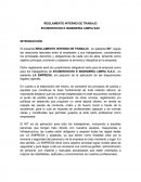 REGLAMENTO INTERNO DE TRABAJO ECOSERVICIOS E INGENIERÍA LIMPIA S.A.C.
