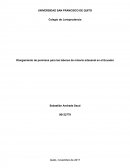 Minería artesanal UNIVERSIDAD SAN FRANCISCO DE QUITO