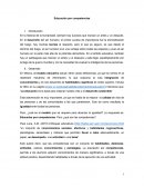 Educación por competencias. En la historia de la humanidad