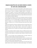 ENSAYO ANALÍTICO DE UN VÍDEO DESDE EL PUNTO DE VISTA DEL COMUNICADOR