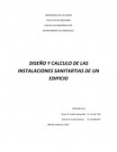 DISEÑO Y CALCULO DE LAS INSTALACIONES SANITARTIAS DE UN EDIFICIO