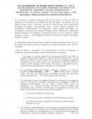 Acta de aprobación del informe tecnico fianciero