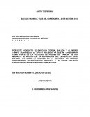 Carta testamentaria SAN LUIS TAXHIMAY, VILLA DEL CARBÓN, MÉX A 09 DE MAYO DE 2012