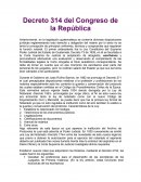 Decreto 314 CPRG