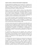 América Latina en el Sistema Internacional Contemporáneo