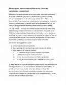 Efectos en las resoluciones emitidas en los juicios de controversia constitucional