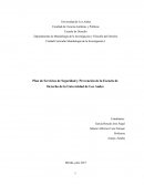 Plan de Servicios de Seguridad y Prevención de la Escuela de Derecho de la Universidad de Los Andes