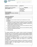 Asignatura: Procesamiento de Bebidas Grupo Nº: 5 Elaboración de Cerveza