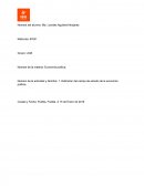 Número de la actividad y Nombre: 1. Definición del campo de estudio de la economía política.