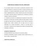 COMPETENCIAS COMUNICATIVAS DEL ORIENTADOR