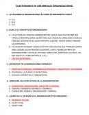 Como esta el Cuestionario desarrollo organizacional