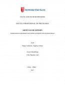 Consecuencias emocionales que sufren las mujeres con violencia sexual