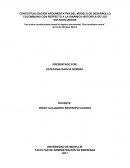 CONTEXTUALIZACIÓN ARGUMENTATIVA DEL MODELO DE DESARROLLO COLOMBIANO CON RESPECTO A LA DINÁMICA HISTORICA DE LOS ESTADOS UNIDOS