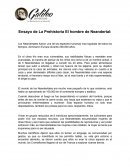 Neandertales Ensayo de La Prehistoria El hombre de Neandertal: