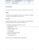 Actividad: Manual de procesos para la adquisición de evidencias