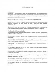 Se llama así a todo conjunto de pagos de igual denominación. Página 1