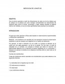 Medicion de longitud. Sistema de medición básica