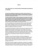 IMPORTANCIA DE LA INVESTIGACIÓN DE OPERACIONES CON ÉNFASIS EN LA INGENIERÍA