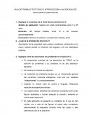 GUIA DE TRABAJO TEST TONI-2 E INTRODUCCIÓN A LAS ESCALAS DE INTELIGENCIA (WECHSLER)