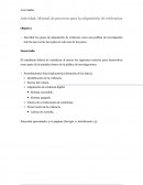 Actividad: Manual de procesos para la adquisición de evidencias