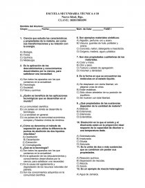 EXAMEN FASE 1 QUIMICA. Página 1