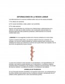 DEFORMACIONES EN LA REGION LUMBAR
