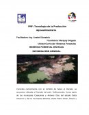 RESERVA FORESTAL IMATACA INFORMACIÓN GENERAL