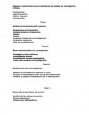Esquema a desarrollar para la realización del trabajo de investigación (TESIS).