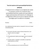 Test de trastorno de la personalidad histriónica