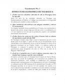 Cuestionario No. 1 - ESTRUCTURA ECONOMICA DE NICARAGUA
