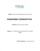 Paradigma cognitivo INTRODUCCIÓN
