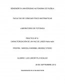 PRACTICA Nº 6: CARACTERIZACIÓN DE UN HAZ DE LÁSER Helio-neón