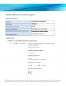 ENSAYO Resuelve las siguientes ecuaciones de orden superior.