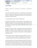 Como es un Análisis de secuencias de enseñanza en Educación Primaria