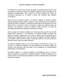 Derecho Objetivo y Derecho Subjetivo