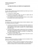 Cuales son los Tipos de valores y su relacion con la gastronomia