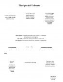 El origen del Universo trabajo