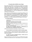 Acuerdo sobre el definitivo cese al fuego