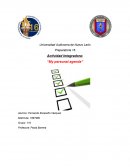 Actividad Integradora: “My personal agenda”