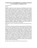 Evaluación de la sustentabilidad de una unidad de producción en la comunidad col. Rodríguez Clara